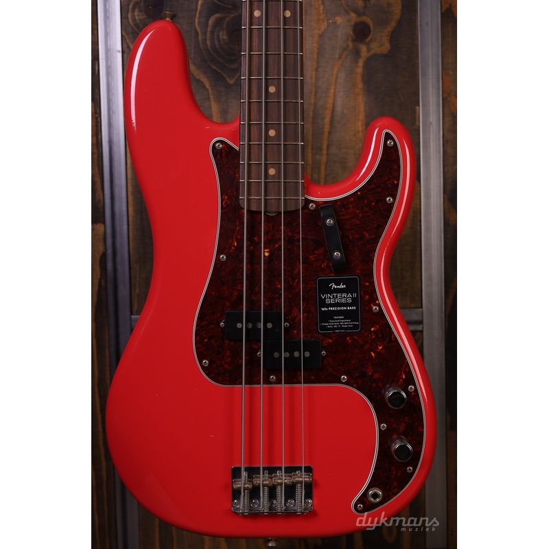 fender-limited-edition-vintera-ii-road-worn-60s-precision-bass-fiesta-red Fender Limited Edition Vintera II Road Worn '60s Precision Bass Fiesta Red