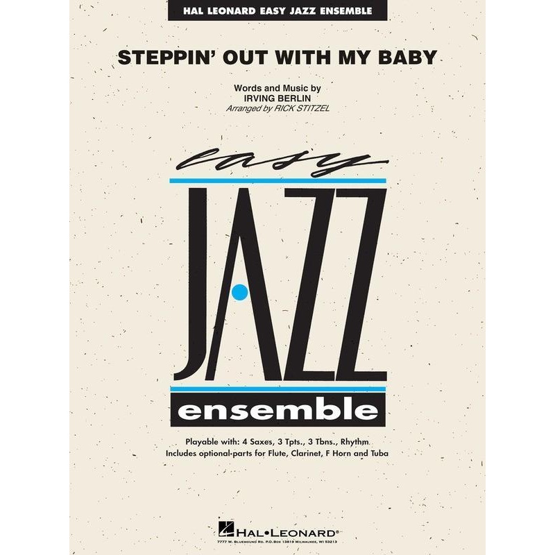 steppin-out-with-my-baby-berlin-arr-rick-stitzel-stage-band-chart-grade-2 Steppin' Out with My Baby, Berlin Arr. Rick Stitzel Stage Band Chart Grade 2