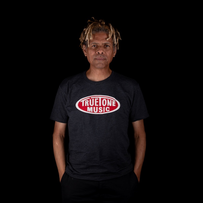 truetone-music-classic-t-shirt-dark-charcoal-heather-with-red-white-logo Truetone Music Classic T-Shirt Dark Charcoal Heather With Red & White Logo