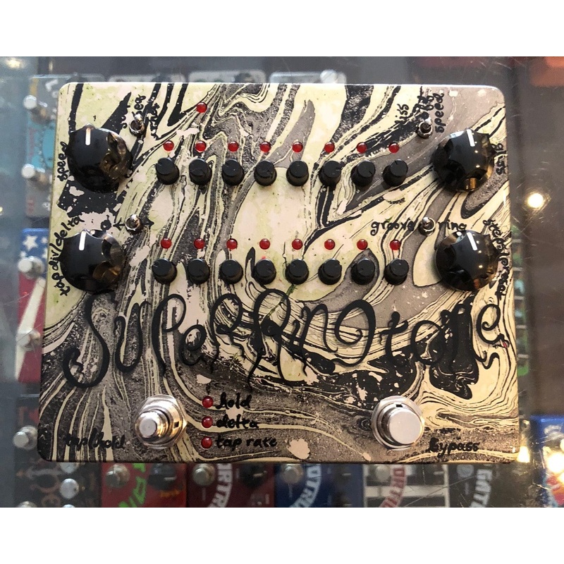 zvex-usa-made-handprinted-super-ringtone-guitar-pedal-namm-1-1-swirl ZVex USA Made Handprinted Super Ringtone Guitar Pedal NAMM 1/1 Swirl