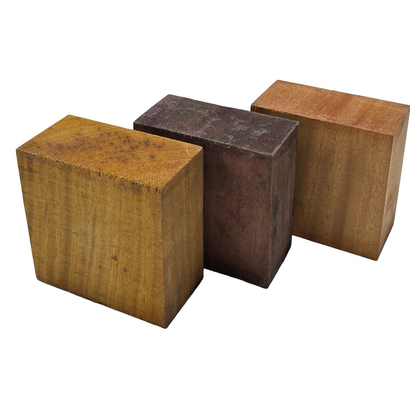 combo-pack-of-3-bowl-blanks-4-x-4-x-2-osage-orange-mahogany-purpleheart Combo Pack of 3, Bowl Blanks 4" x 4" x 2" (Osage Orange, Mahogany, Purpleheart)