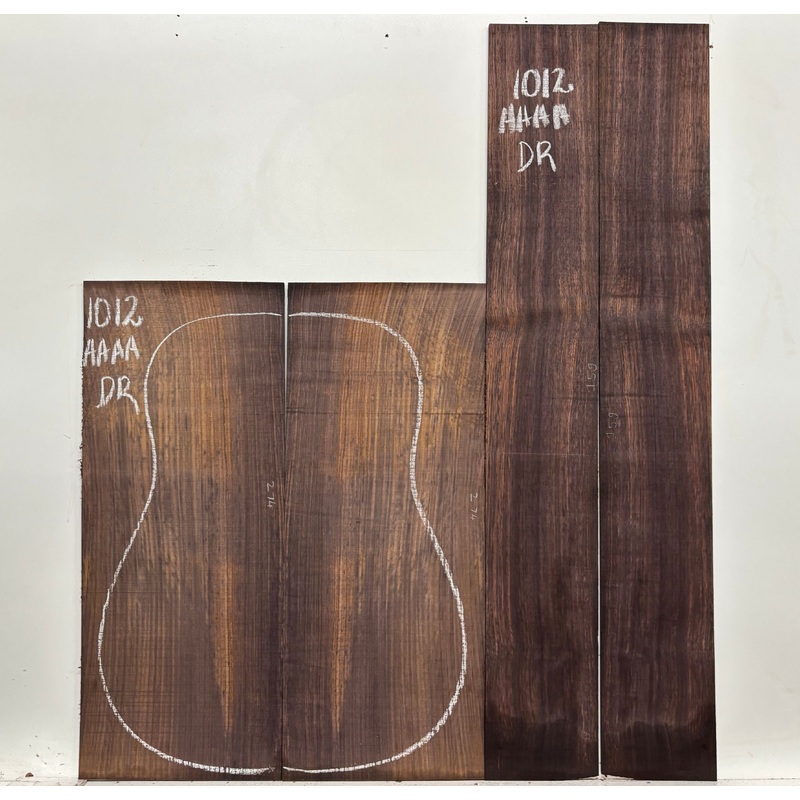 east-indian-rosewood-dreadnought-aaaa-grade-guitar-back-side-set-1012 East Indian Rosewood Dreadnought AAAA Grade Guitar Back & Side Set #1012