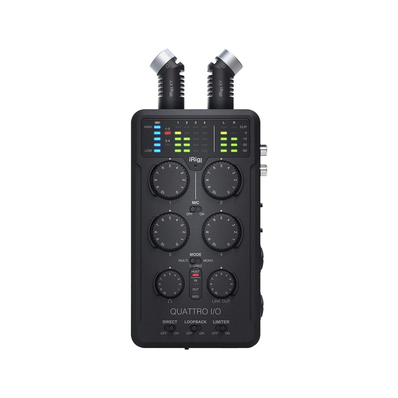 ik-multimedia-irig-pro-quattro-i-o-deluxe-bundle-portable-4x2-audio-and-midi-interface-mixer IK Multimedia iRig Pro Quattro I/O Deluxe Bundle Portable 4x2 Audio and MIDI Interface/Mixer