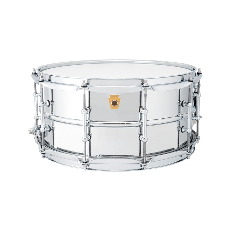 ludwig-lb402bt-6-5x14inch-chrome-over-brass-snare-drum-smooth-shell-tube-lugs Ludwig LB402BT 6.5x14inch Chrome-Over Brass Snare Drum, Smooth Shell, Tube Lugs