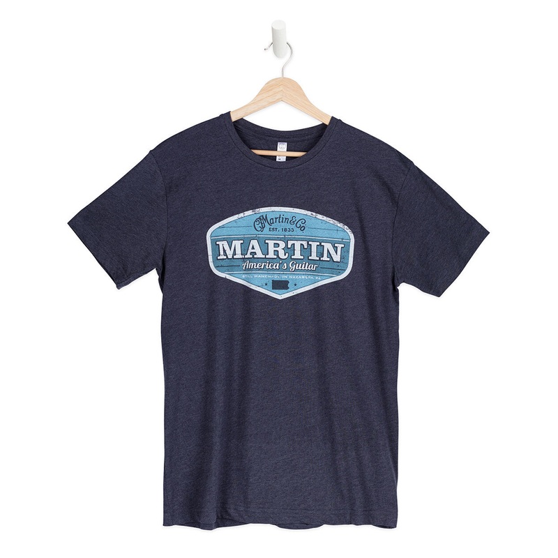 martin-guitars-retro-graphic-t-shirt-navy Martin Guitars Retro Graphic T-Shirt - Navy
