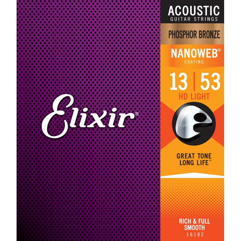 elixir-16182-nanoweb-phosphor-bronze-hd-acoustic-guitar-strings-13-53 Elixir 16182 Nanoweb Phosphor Bronze HD Acoustic Guitar Strings 13-53