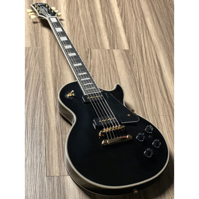 epiphone-les-paul-custom-p-90-in-ebony-w-premium-gigbag Epiphone Les Paul Custom P-90 in Ebony w/Premium Gigbag