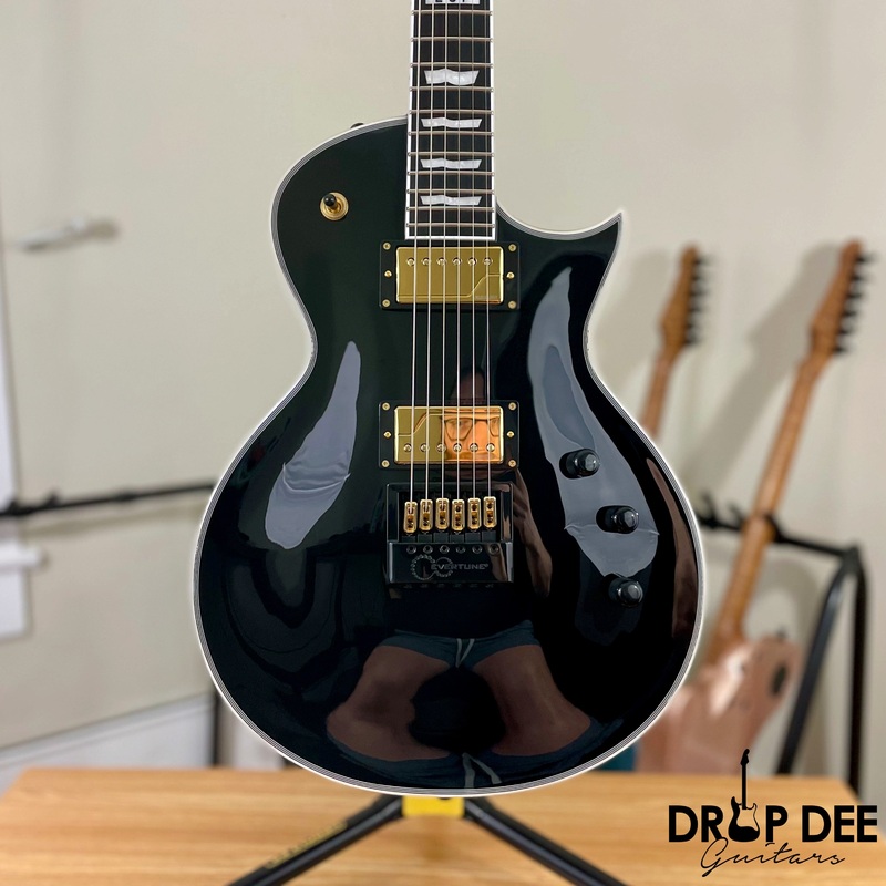 esp-e-ii-eclipse-full-thickness-evertune-electric-guitar-w-case-black ESP E-II Eclipse Full Thickness Evertune Electric Guitar w/ Case Black