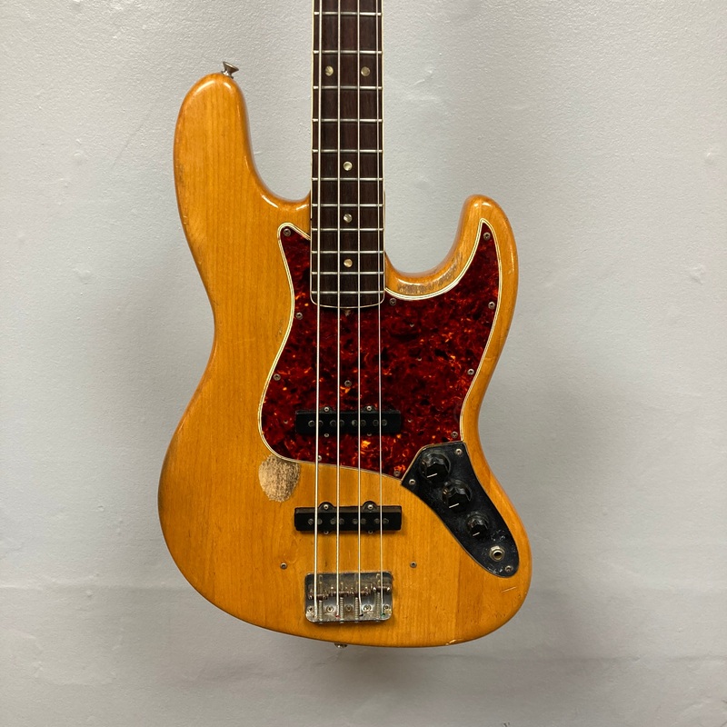 1966-fender-jazz-bass-natural-refinish 1966 Fender Jazz Bass Natural Refinish