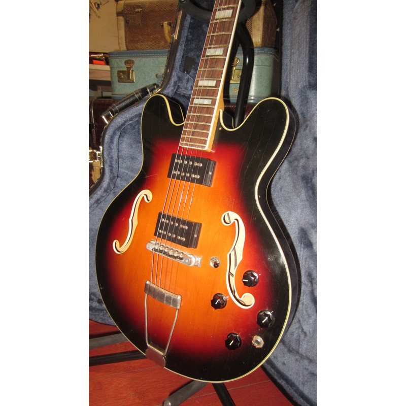 1974-carvin-as-50-hollowbody-electric-sunburst ~1974 Carvin AS-50 Hollowbody Electric Sunburst