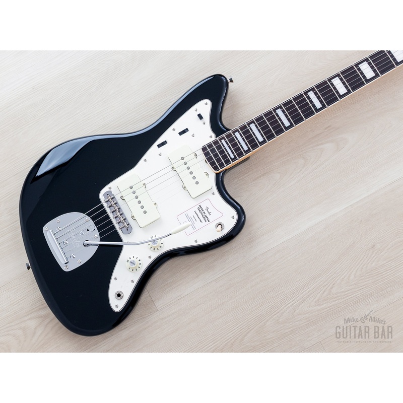 2025-fender-traditional-late-60s-jazzmaster-black-headstock-w-block-binding-japan-mij 2025 Fender Traditional Late '60s Jazzmaster Black + Headstock w/ Block & Binding, Japan MIJ