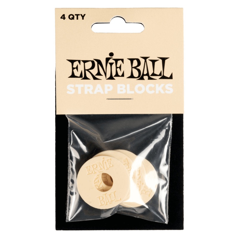 ernie-ball-strap-blocks-4-pack-cream Ernie Ball Strap Blocks (4 Pack) - Cream