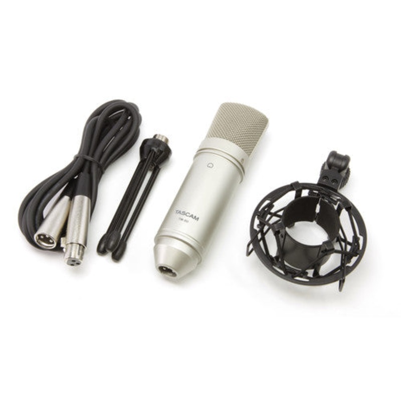 tascam-tm-80-studio-large-diaphragm-condenser-microphone-with-accessories Tascam TM-80 Studio Large Diaphragm Condenser Microphone with Accessories