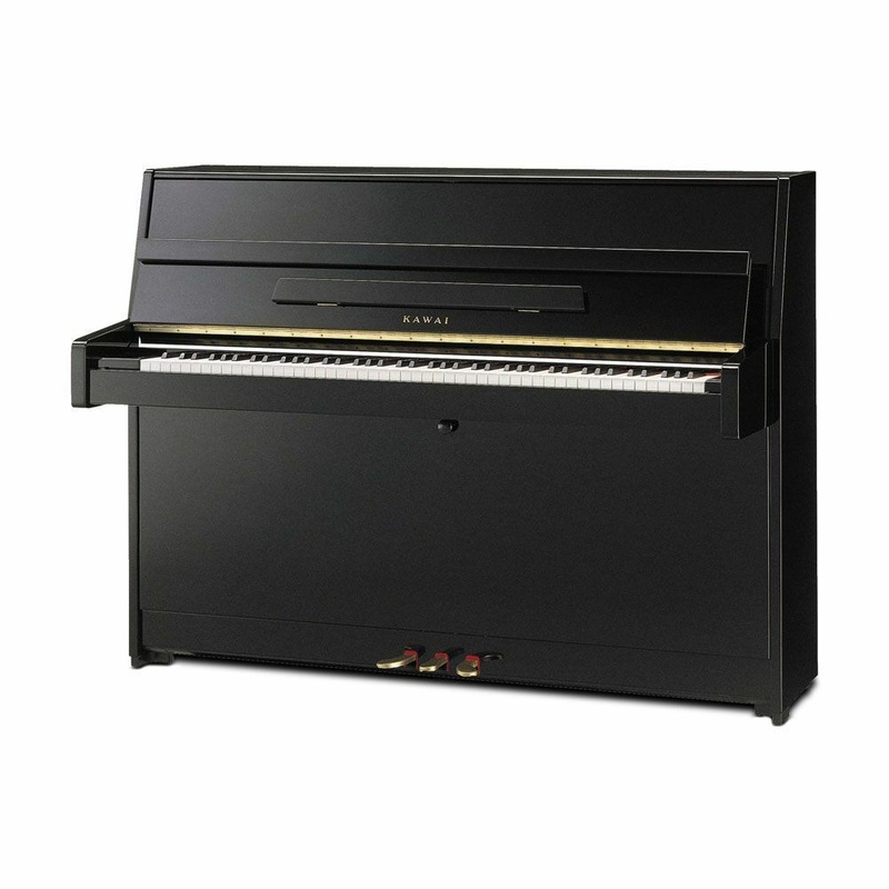 2023-kawai-44-k15-continental-upright-piano-ebony-polish-used 2023 Kawai 44" K15 Continental Upright Piano | Ebony Polish | Used