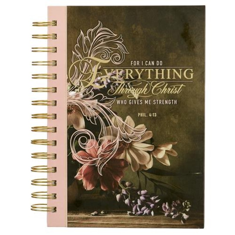 hardcover-wirebound-journal-for-i-can-do-everything-through-christ-phil-4v13 Hardcover Wirebound Journal -For I Can Do Everything Through Christ Phil 4v13