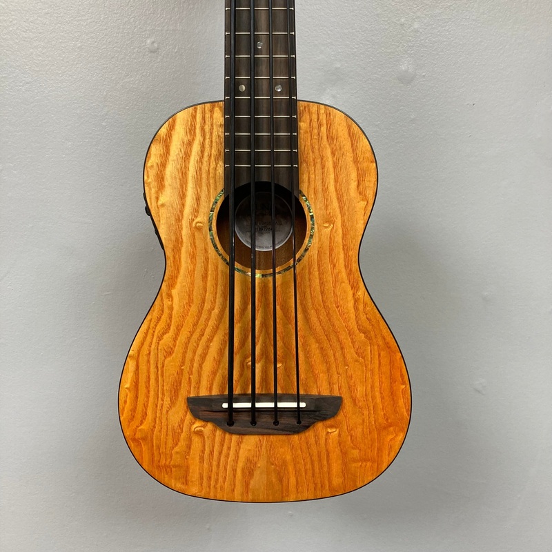 luna-bari-bass-quilt-ash-top-bass-ukulele-w-preamp-w-bag-used Luna Bari-Bass Quilt Ash Top Bass Ukulele w/Preamp w/Bag Used