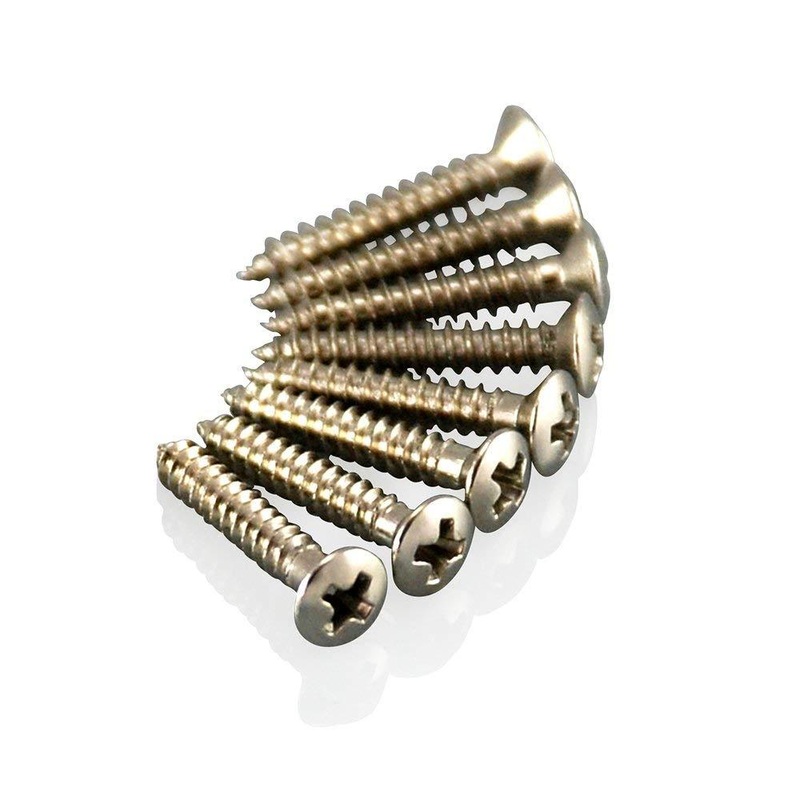 vanson-8-x-chrome-humbucker-mounting-ring-screws-for-les-paul-sg-es-guitars-pickup-surround VANSON 8 x Chrome Humbucker Mounting Ring Screws for Les Paul, SG, ES Guitars (Pickup Surround)