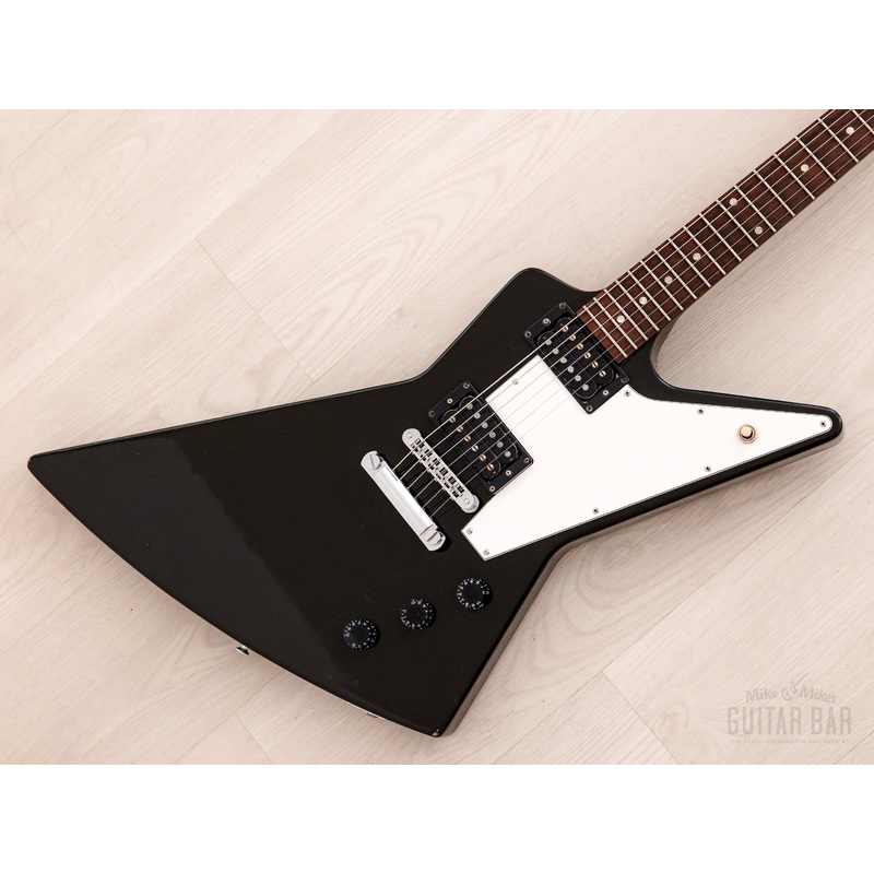 2012-gibson-explorer-76-vintage-reissue-ebony-w-case 2012 Gibson Explorer 76 Vintage Reissue Ebony w/ Case