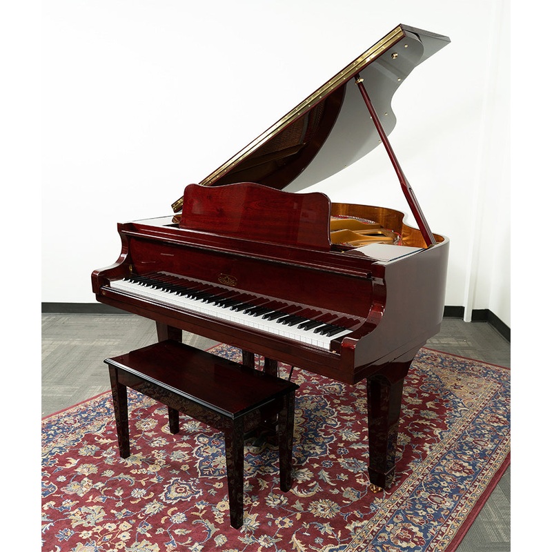 carl-ebel-5-4-baby-grand-piano-polished-cherry-sn-00301270 Carl Ebel 5'4" Baby Grand Piano | Polished Cherry | SN: 00301270