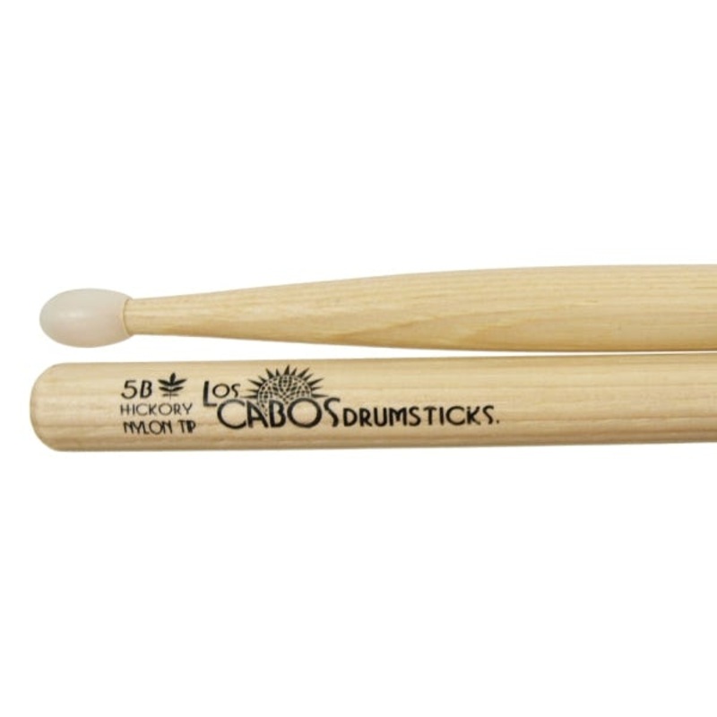 los-cabos-lcd5bhn-drumsticks-5b-nylon-tip-hickory Los Cabos LCD5BHN Drumsticks 5B Nylon Tip Hickory
