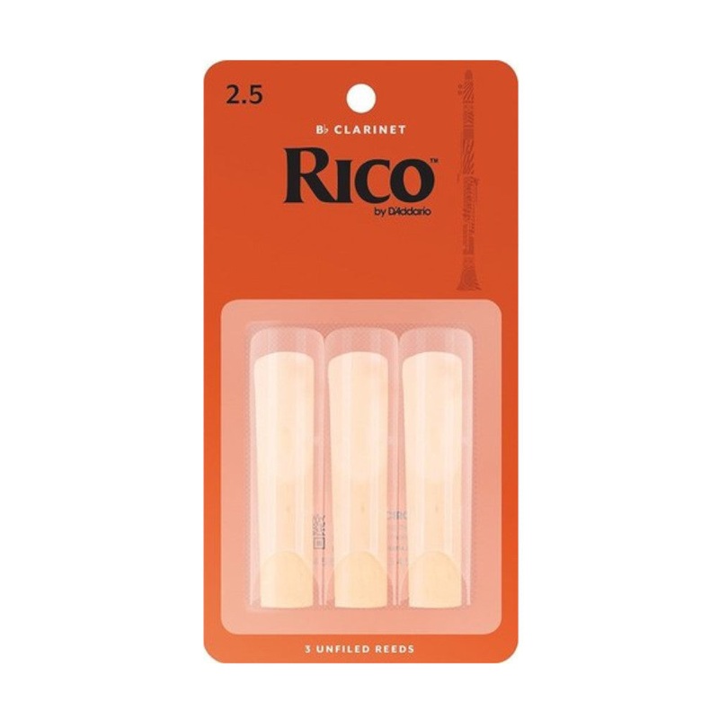 rico-by-d-addario-rca0325-bb-clarinet-2-5-reeds-3-pack Rico by D'Addario RCA0325 Bb Clarinet #2.5 Reeds - 3 pack