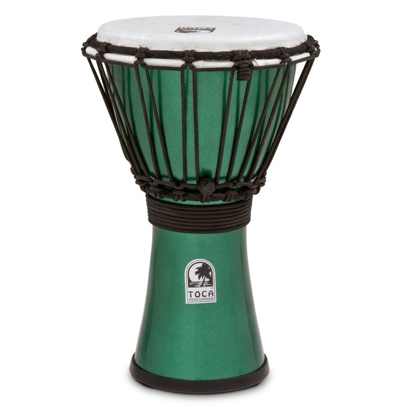 toca-freestyle-colorsound-7-in-djembes-green-metallic-green Toca Freestyle Colorsound 7 in. Djembes - Green Metallic Green