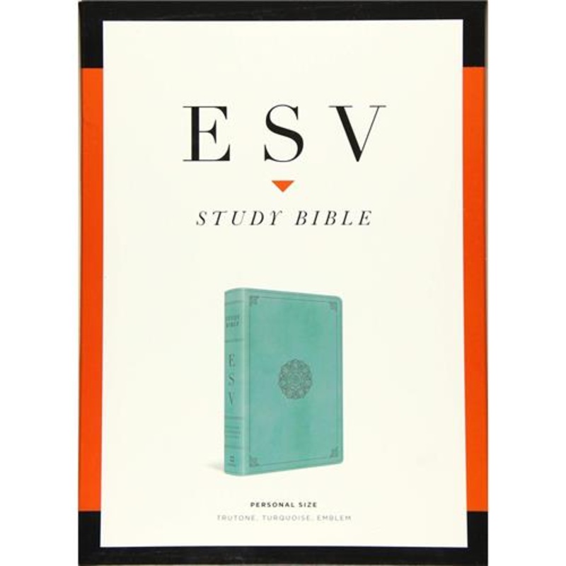 bible-esv-study-bible-personal-size-turquoise-emblem-imitation-leather Bible -ESV Study Bible Personal Size Turquoise / Emblem (Imitation Leather)
