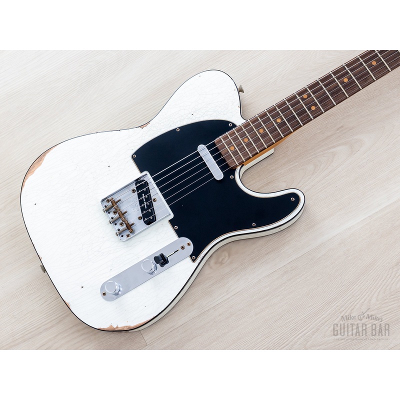 fender-custom-shop-1963-telecaster-custom-relic-olympic-white-w-twisted-tele-seymour-duncan-little-59 Fender Custom Shop 1963 Telecaster Custom Relic Olympic White w/ Twisted Tele, Seymour Duncan Little '59