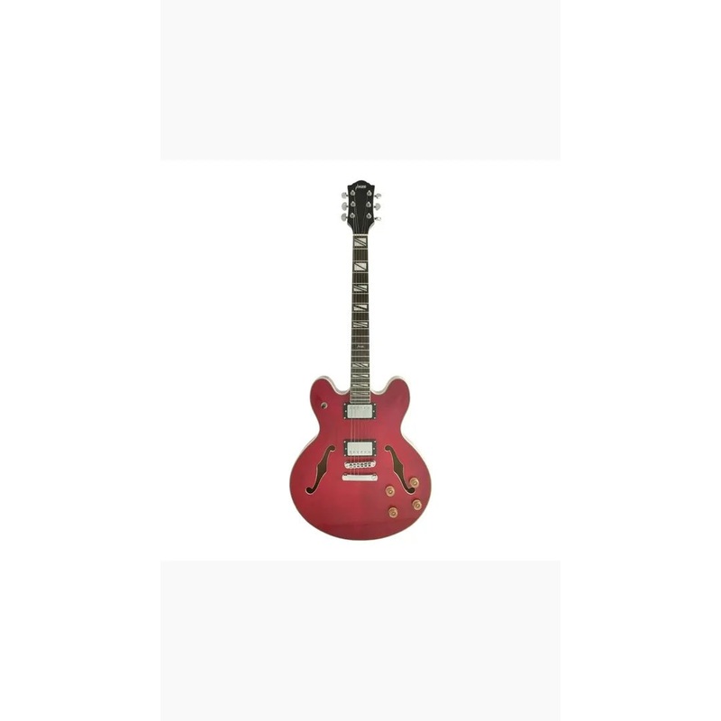 haze-seg272-cherry-red-semi-hollow-electric-guitar Haze SEG272 Cherry Red Semi-Hollow Electric Guitar