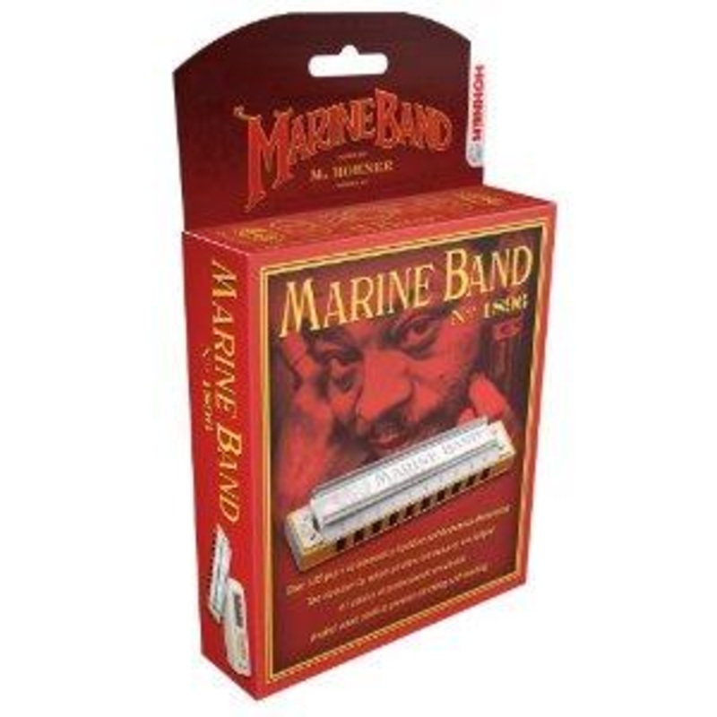 hohner-1896bx-a-harmonica-marine-band-key-of-a Hohner 1896BX-A Harmonica Marine Band Key of A