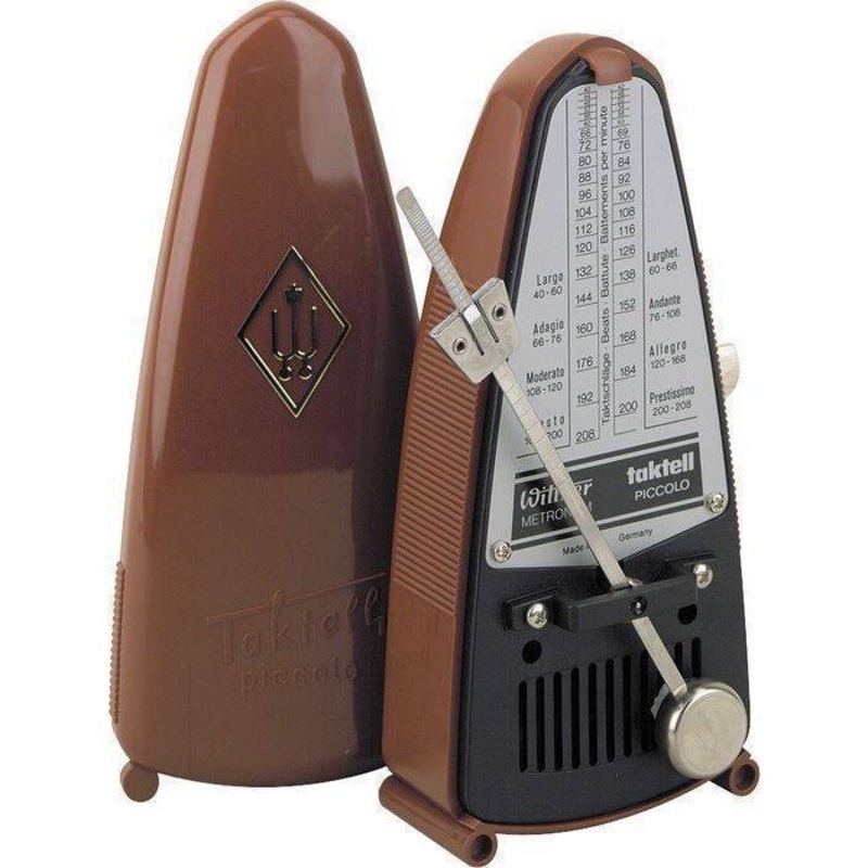 wittner-831-taktell-piccolo-metronome-mahogany-brown Wittner 831 Taktell Piccolo Metronome-Mahogany Brown