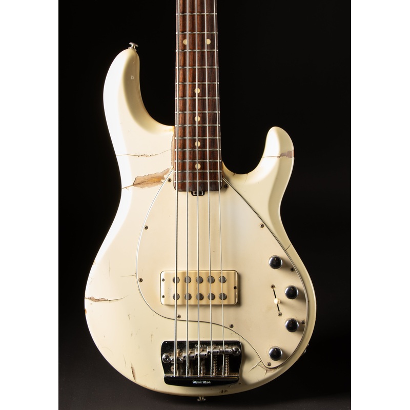 1993-ernie-ball-string-ray-5-white 1993 Ernie Ball String Ray 5 White