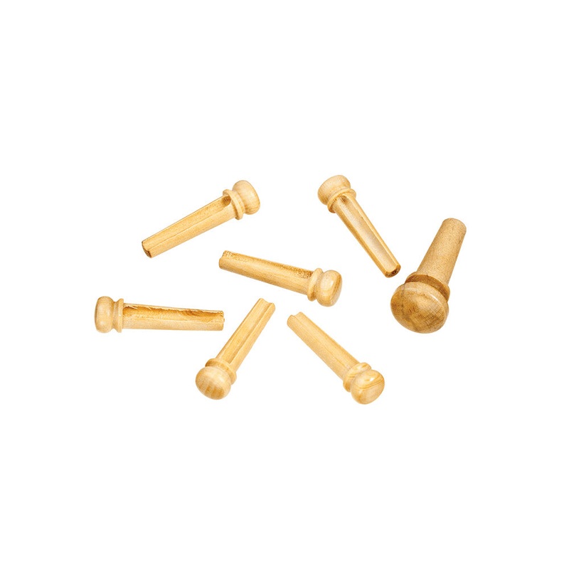 d-addario-wood-bridge-pins-boxwood D'Addario Wood Bridge Pins - Boxwood