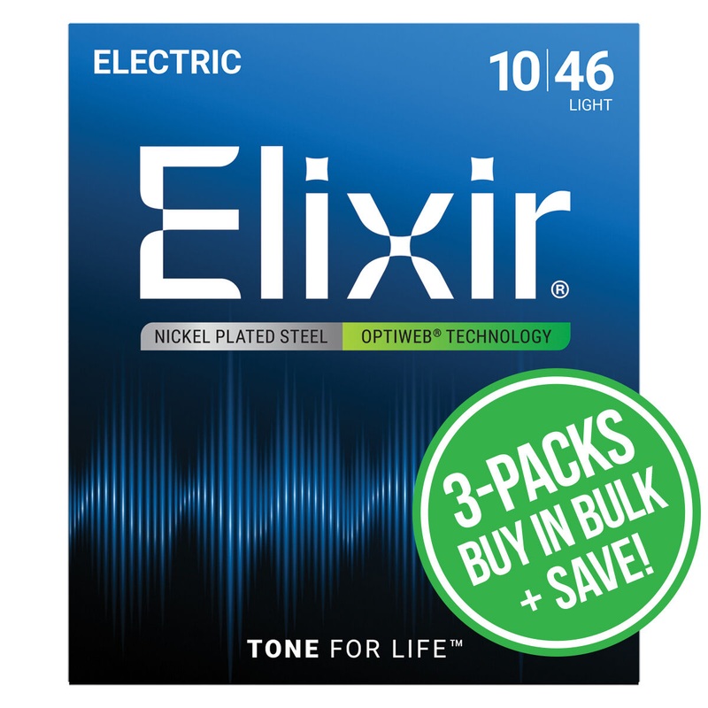 elixir-16552-optiweb-electric-10-46-3-pack-light Elixir 16552 Optiweb Electric 10-46 3 Pack Light