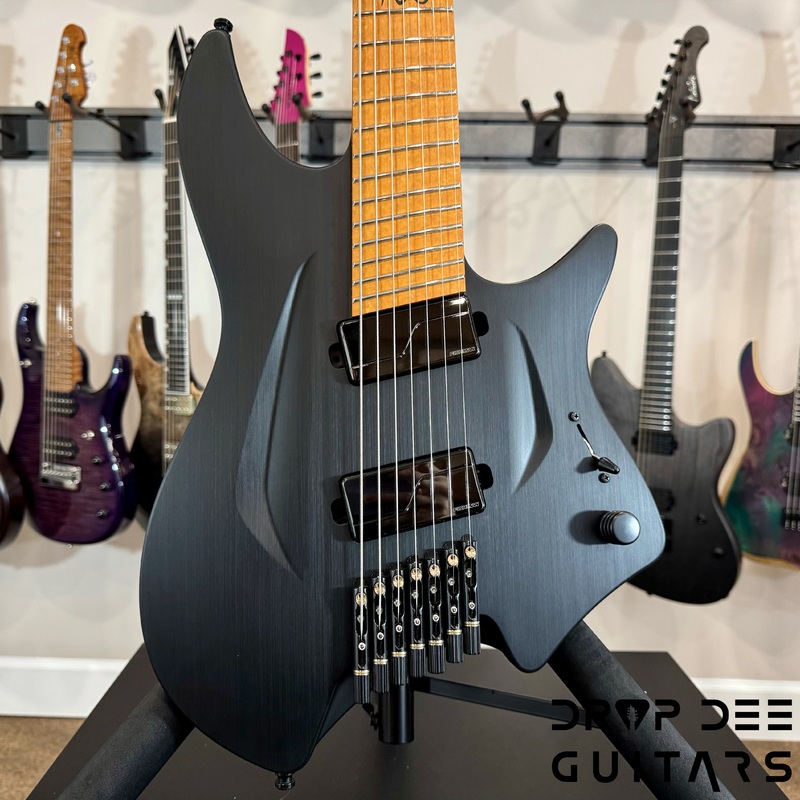 aristides-h-07r-headless-multiscale-7-string-electric-guitar-w-bag-black Aristides H/07R Headless Multiscale 7-String Electric Guitar w/ Bag Black