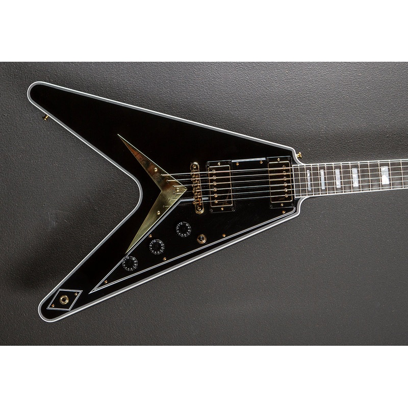 flying-v-custom-w-ebony-fingerboard-gloss-ebony Flying V Custom w/Ebony Fingerboard Gloss - Ebony