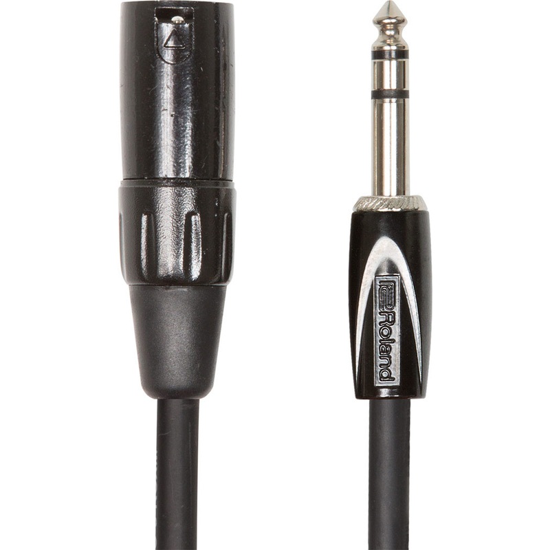 roland-rcc-3-trxm-black-series-balanced-1-4-in-to-xlr-interconnect-cable-3-ft Roland RCC-3-TRXM Black Series Balanced 1/4 in. to XLR Interconnect Cable - 3 ft.