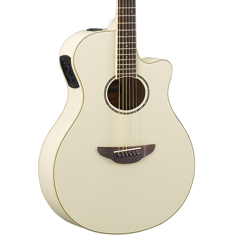 yamaha-apx600-thinline-cutaway-acoustic-electric-guitar-vintage-white Yamaha APX600 Thinline Cutaway Acoustic-Electric Guitar - Vintage White