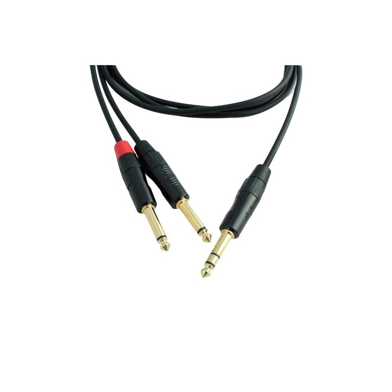 digiflex-hin-1k-2p-6-performance-series-adapter-cable-1-8-trs-male-2x1-4-ts-male-6ft Digiflex HIN-1K-2P-6 Performance Series Adapter Cable 1/8" TRS Male-2x1/4" TS Male-6ft