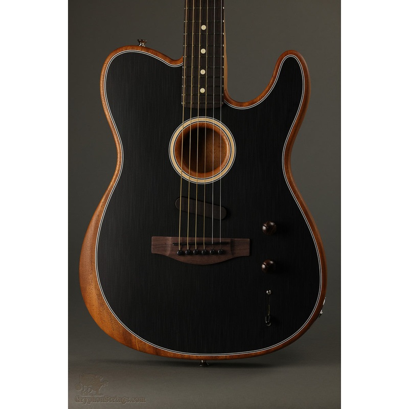 fender-acoustasonic-player-telecaster-rosewood-fingerboard-brushed-black-new Fender Acoustasonic Player Telecaster, Rosewood Fingerboard, Brushed Black New