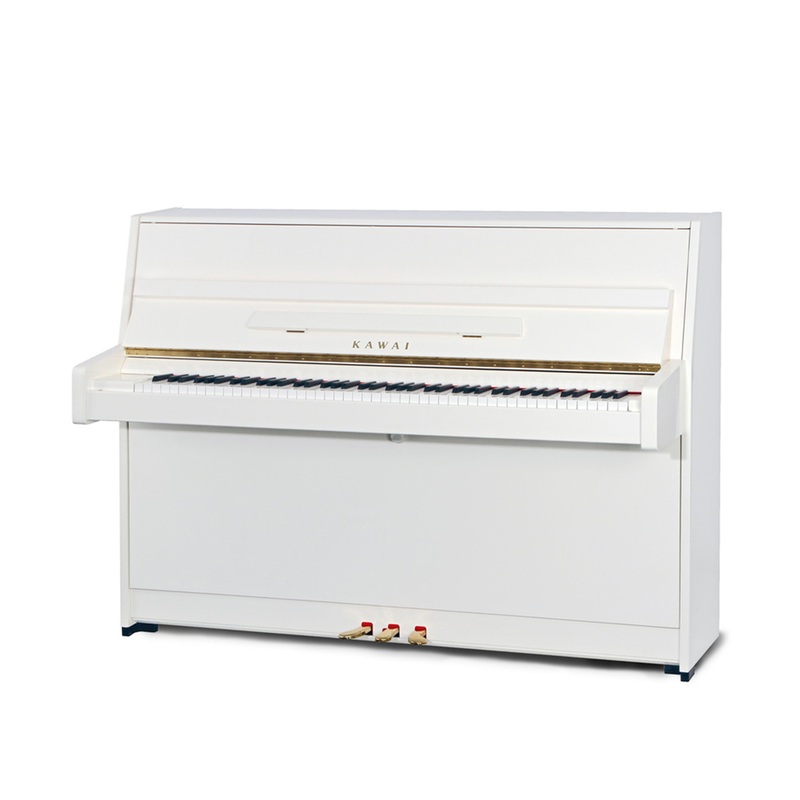 kawai-k-15-continental-upright-piano-polished-white-43-3-new Kawai K-15 Continental Upright Piano | Polished White | 43.3 | New