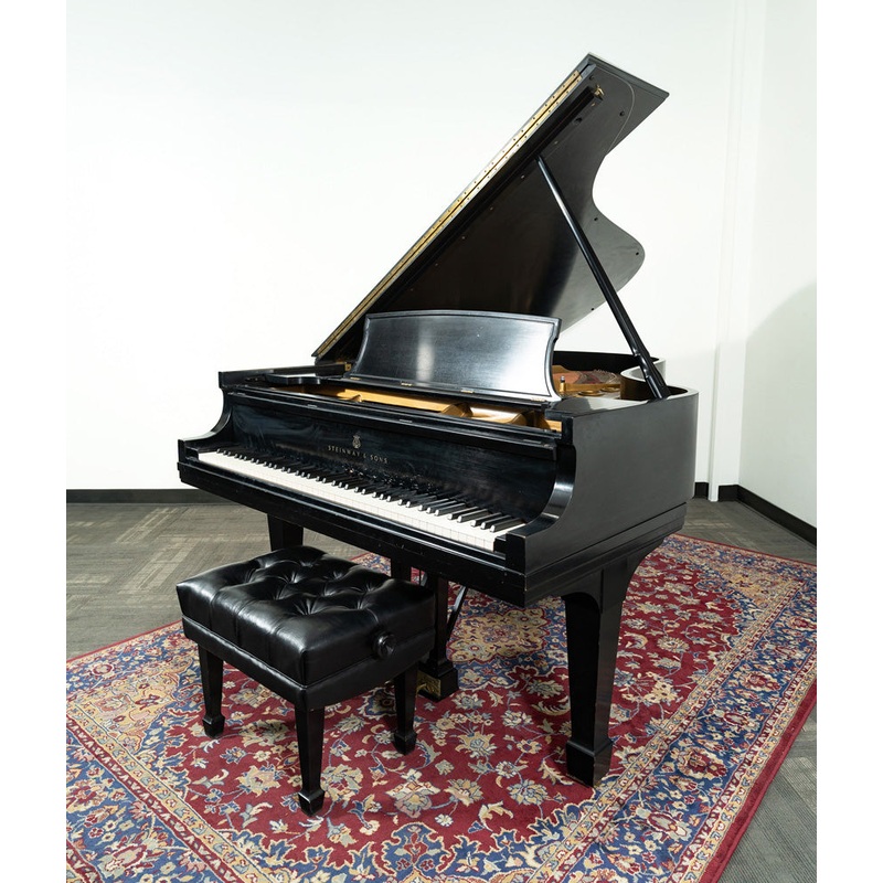 steinway-sons-6-11-model-b-grand-piano-satin-ebony-sn-425196-used Steinway & Sons 6'11" Model B Grand Piano | Satin Ebony | SN: 425196 | Used