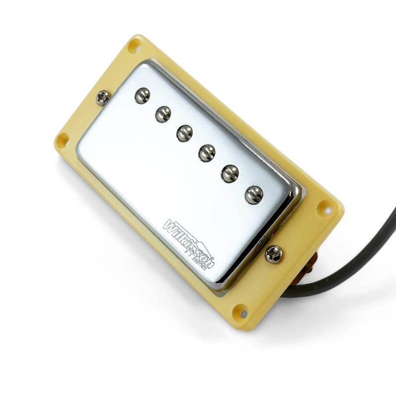 wilkinson-m-series-wochb-hot-chrome-humbucker-neck-pickup-for-gibson-epiphone-etc-neck-ivory-mounting-ring Wilkinson M-Series WOCHB 'HOT' Chrome Humbucker Neck Pickup for Gibson, Epiphone etc. (Neck, Ivory Mounting Ring)