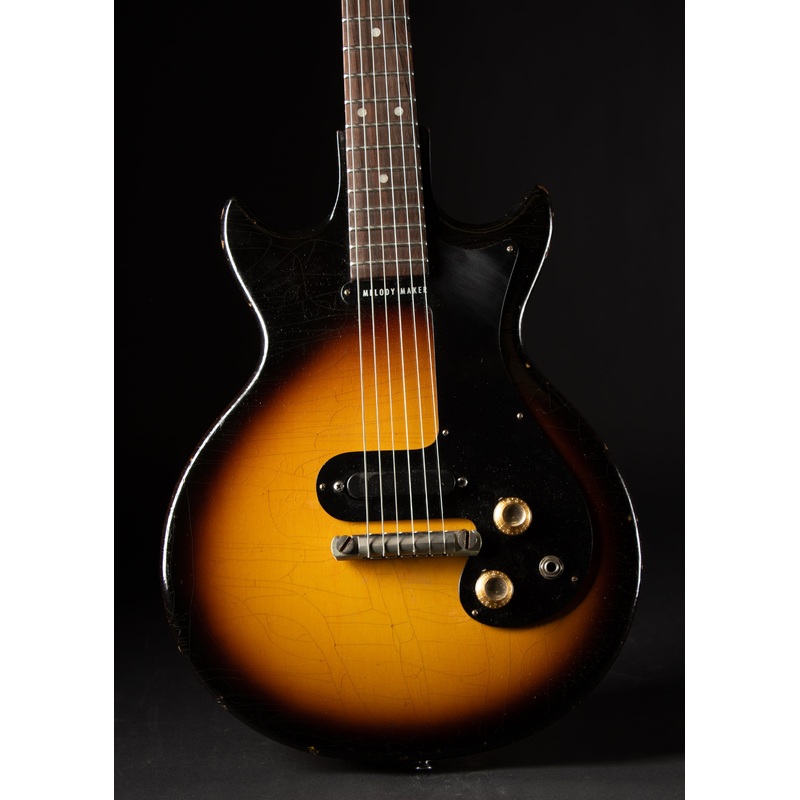 1964-gibson-melody-maker-3-4-sunburst 1964 Gibson Melody Maker 3/4 Sunburst