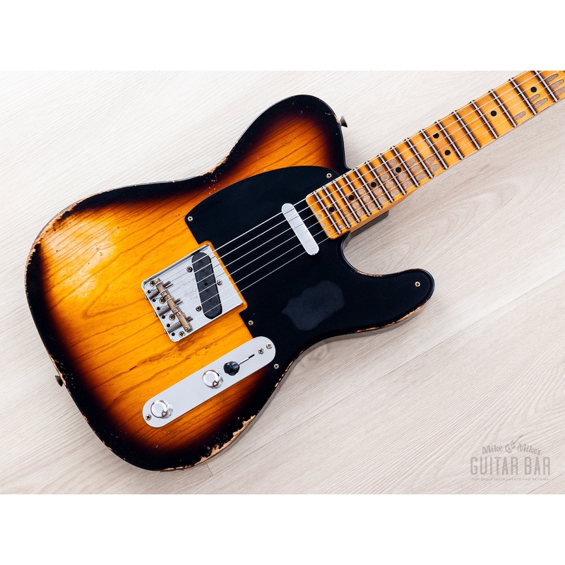 2023-fender-custom-shop-1952-telecaster-heavy-relic-big-u-two-tone-sunburst-w-case-coa 2023 Fender Custom Shop 1952 Telecaster Heavy Relic Big U Two-Tone Sunburst w/ Case, CoA
