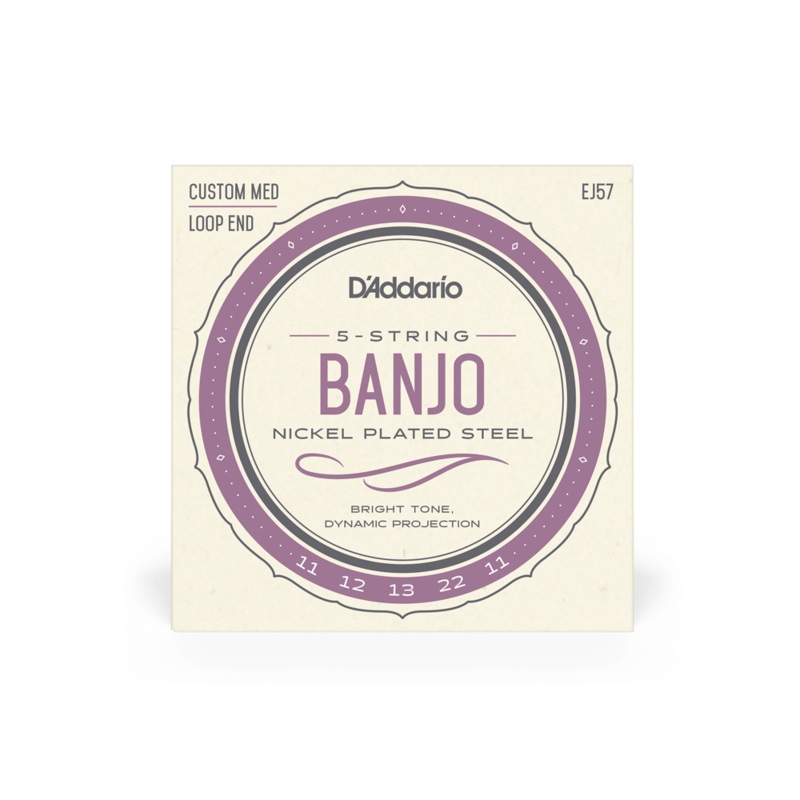 d-addario-banjo-5-string-nickel-plated-steel-custom-medium D'Addario Banjo 5 String Nickel Plated Steel Custom Medium