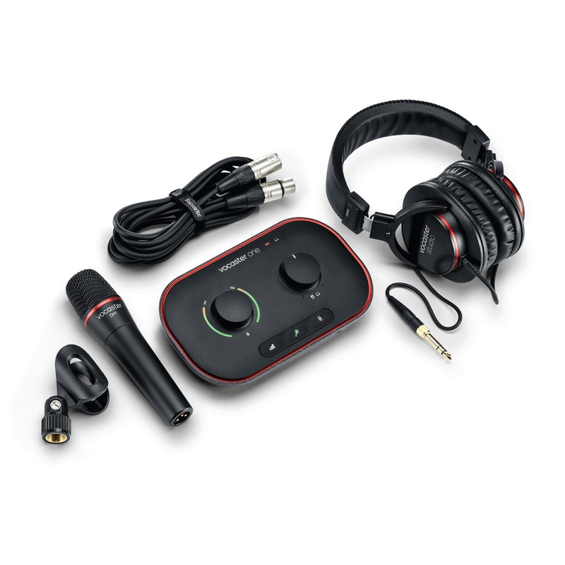 focusrite-vocaster-one-studio-essential-podcasting-kit Focusrite VOCASTER ONE STUDIO Essential Podcasting Kit