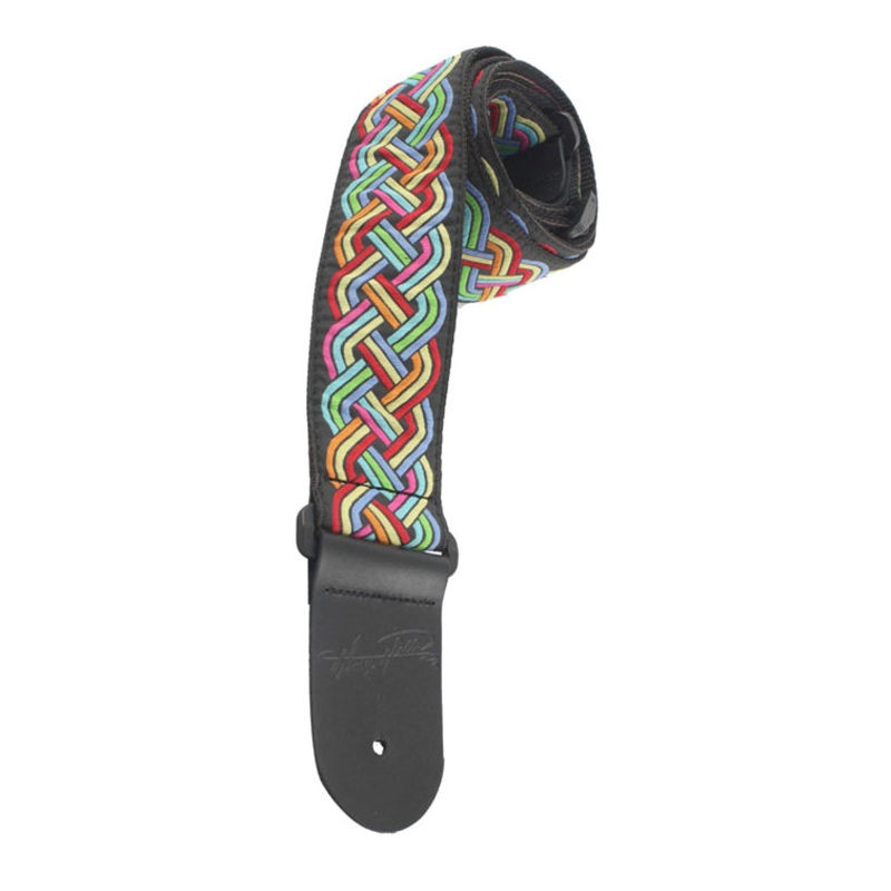 henry-heller-2in-deluxe-jacquard-guitar-strap-crazy-eights-rainbow-swirl Henry Heller 2in Deluxe Jacquard Guitar Strap, Crazy Eights Rainbow Swirl