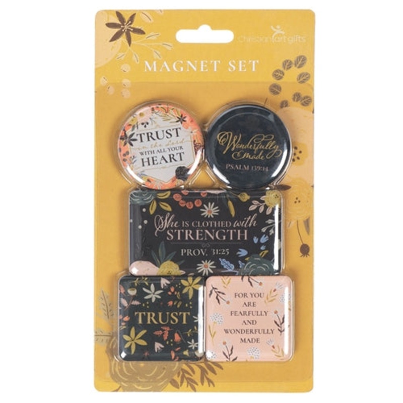 magnet-set-trust-in-the-lord-five-piece Magnet Set - Trust in the Lord Five-Piece