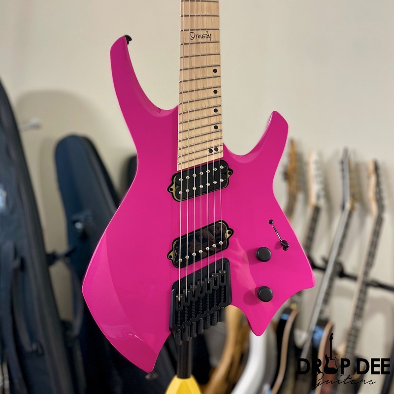 ormsby-goliath-gtr-run-14b-7-string-headless-electric-guitar-w-bag-magenta Ormsby Goliath GTR Run 14B 7-String Headless Electric Guitar w/ Bag Magenta